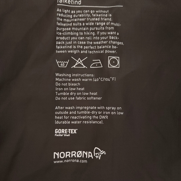 Norrona Falketind GORE-TEX Pac-lite Shell Jacket Men's XXL 2XL Purple EUC! - Picture 9 of 16